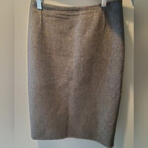 Prada pencil knee length skirt.  Grey fleece wool sz 42( med)